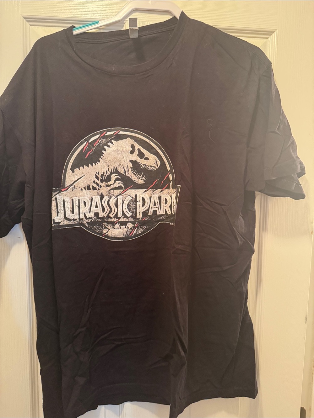 Next Level Apparel Black Jurassic Park Graphic Tee
